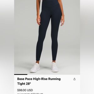 Lululemon Base Pace leggings